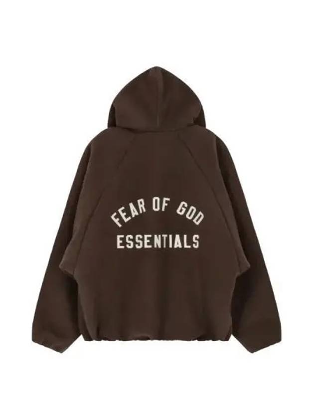 FEAR OF GOD ESSENTIALS Brushed Hooded Bomber Brown - FEAR OF GOD ESSENTIALS - BALAAN 1