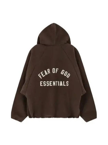 FEAR OF GOD ESSENTIALS Brushed Hooded Bomber Brown - FEAR OF GOD ESSENTIALS - BALAAN 1