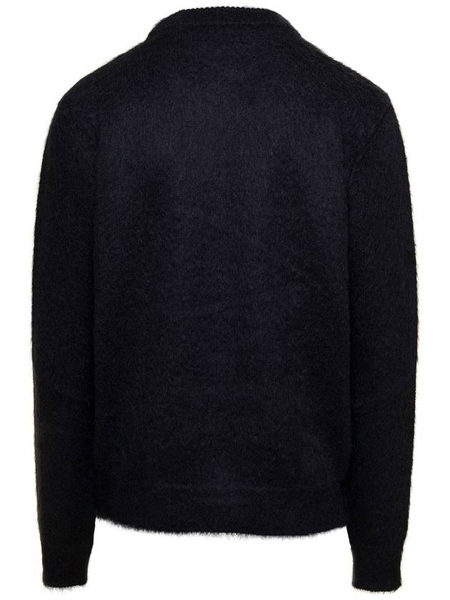 23 fw Black Mohair Blend Sweater BH0KD000KF38EAB B0480738917 - BALMAIN - BALAAN 3