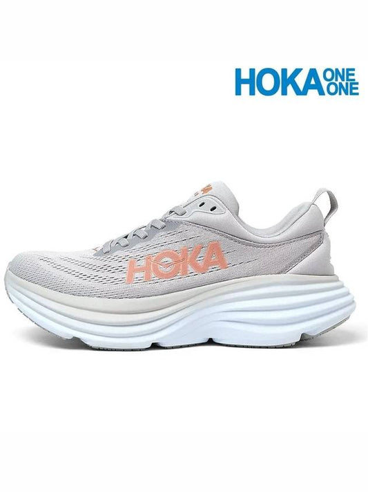 Bondi 8 Low Top Sneakers Grey - HOKA ONE ONE - BALAAN 2
