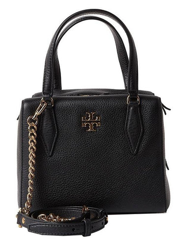 Kira Pebble Satchel Small Tote Bag Black - TORY BURCH - BALAAN 1