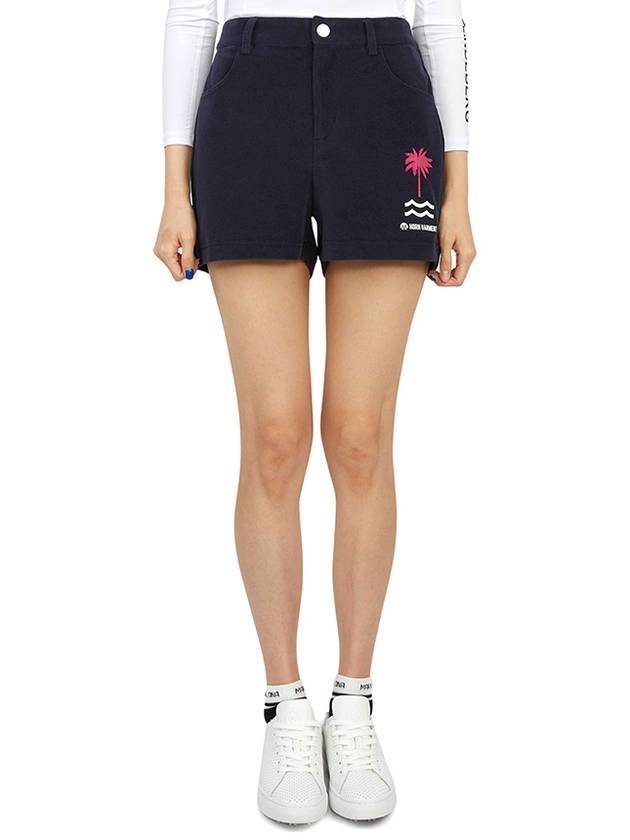 Women's Golf Shorts Navy - HORN GARMENT - BALAAN 1