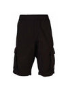 Lens Wappen Chrome R Cargo Shorts Black - CP COMPANY - BALAAN 2