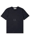 Embroidered Logo Cotton Short Sleeve T-Shirt Black - TORY BURCH - BALAAN 2