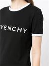 Archetype Slim Fit Cotton Short Sleeve T-Shirt Black - GIVENCHY - BALAAN 4