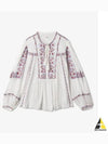 Kiledia Embroidery Blouse White - ISABEL MARANT - BALAAN 2