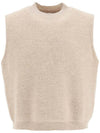 Crew Neck Alpaca Wool Vest Beige - MAISON MARGIELA - BALAAN 1