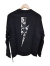 Flower Sweatshirt Black - NEIL BARRETT - BALAAN 4