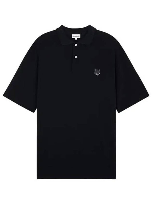 Bold Fox Head Patch Comfort Polo Shirt Black - MAISON KITSUNE - BALAAN 2