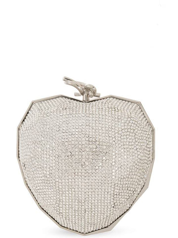 Jimmy Choo ‘Faceted Heart’ Shoulder Bag, Women's, Silver - JIMMY CHOO - BALAAN 1