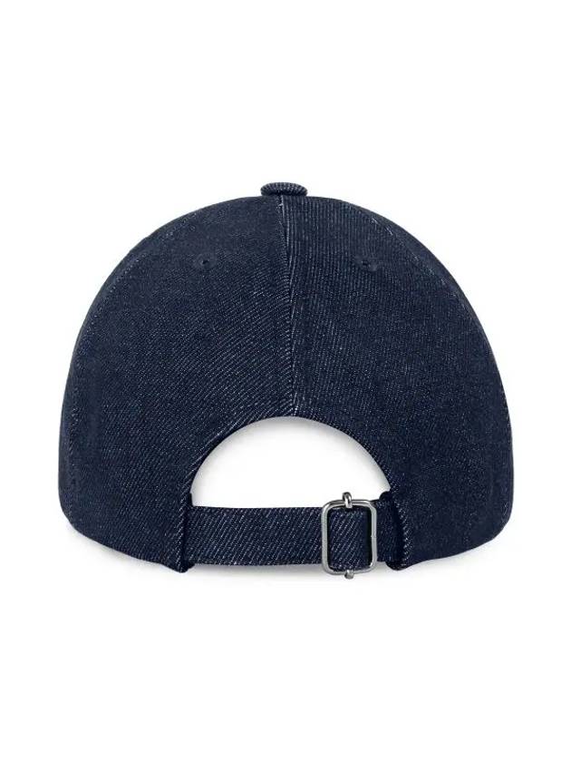 VPC Velvet Logo Denim Ball Cap Blue - A.P.C. - BALAAN 7