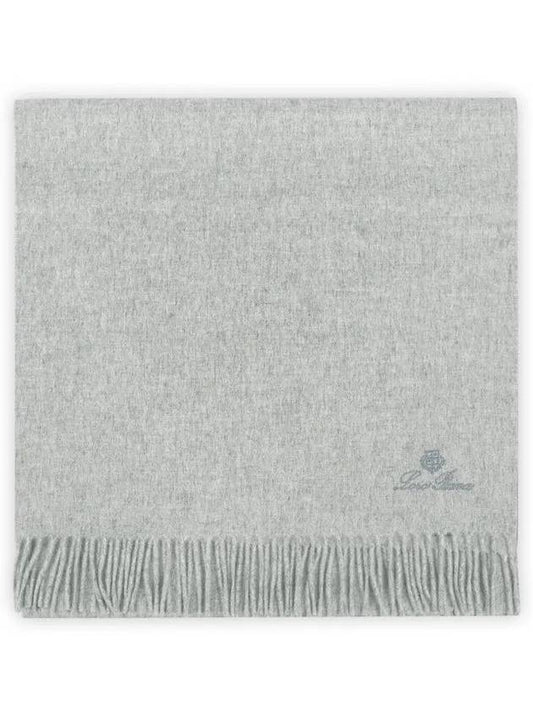 Grande Unita Cashmere Scarf Sliver Marble Melange - LORO PIANA - BALAAN 2