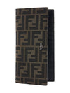 FF Fabric Long Wallet Brown - FENDI - BALAAN 2