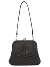 Logo Leather Clutch Bag Black - VIVIENNE WESTWOOD - BALAAN 2