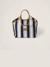 Ivy Cannete Fabric Tote Bag Blue Sand - MIU MIU - BALAAN 2