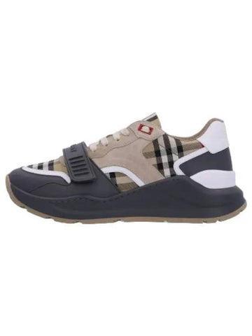 Ramsey Check Velcro Sneakers Beige - BURBERRY - BALAAN 1