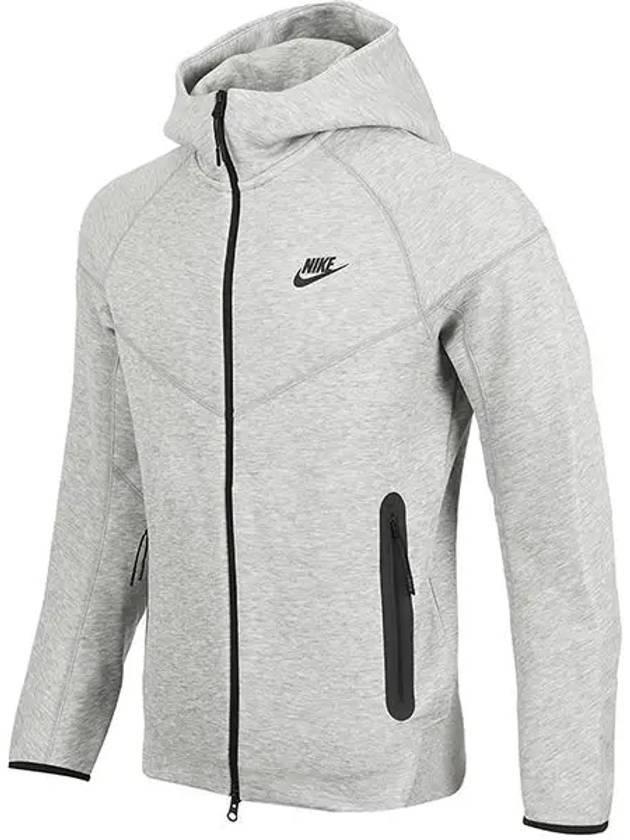 Sportswear Tech Fleece Zip-Up Hoodie Grey Heather - NIKE - BALAAN 3