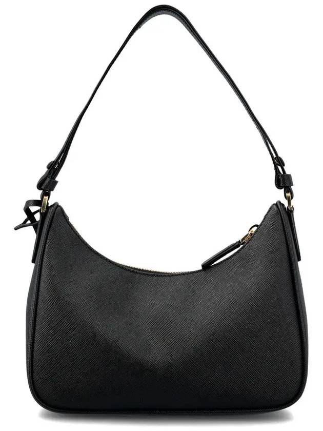 Re-Edition Saffiano Leather Mini Shoulder Bag Black - PRADA - BALAAN 4