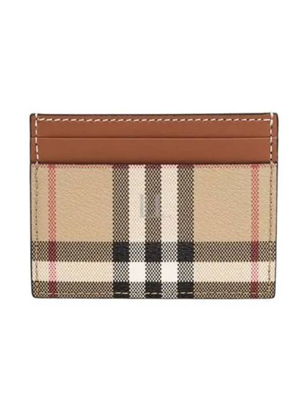 Check Card Wallet Beige - BURBERRY - BALAAN 2