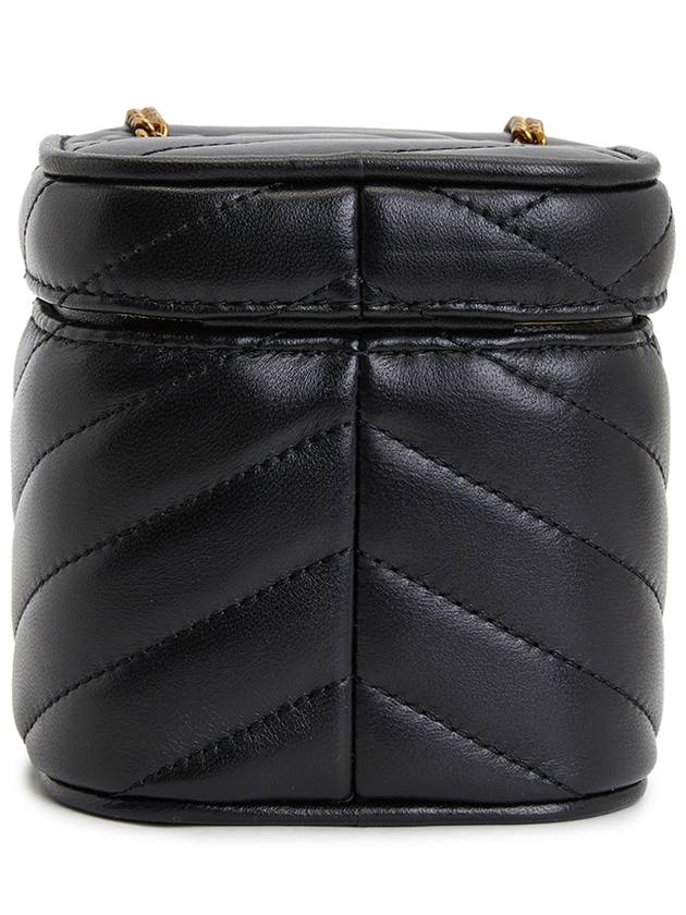 Kira Chevron Mini Vanity Cross Bag Black - TORY BURCH - BALAAN 4