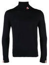 Striped Fine Merino Jersey Turtleneck Navy - THOM BROWNE - BALAAN 4