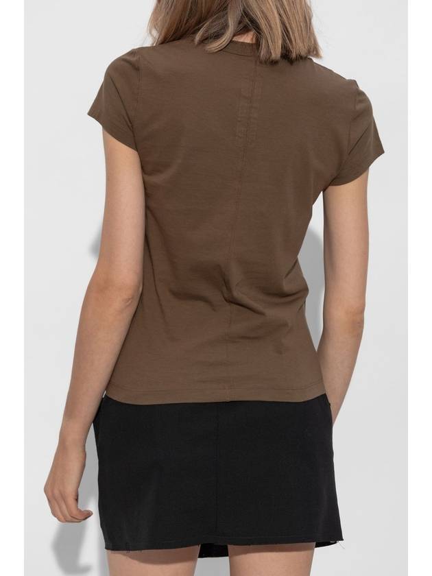 Rick Owens Top 'Cropped Level T', Women's, Brown - RICK OWENS - BALAAN 4