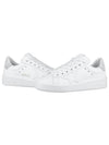 Purestar White Silver Glitter Heel Tab Sneakers - GOLDEN GOOSE - BALAAN 2