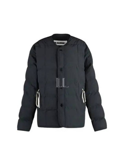 Round Neck Quilted Down Padded Jacket Black - JIL SANDER - BALAAN 2