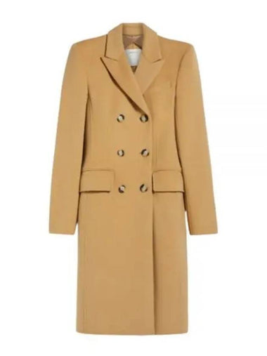 24 SELIM 12011011 016 12011011600 Serim double breasted wool coat - MAX MARA - BALAAN 1