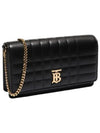 Lola Gold Logo Quilted Mini Cross Bag Black - BURBERRY - BALAAN 2