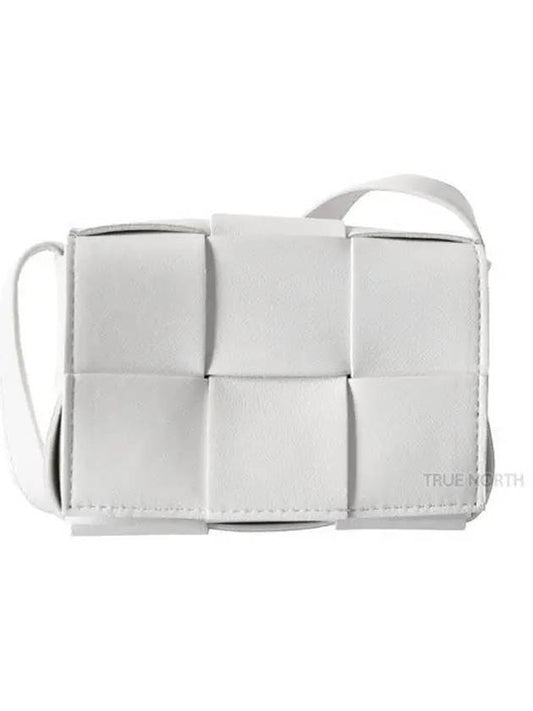 Intrecciato Cassette Small Cross Bag White - BOTTEGA VENETA - BALAAN 2