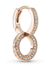 Sparkling Double Hoop Earrings Rose Gold Plated - PANDORA - BALAAN 4