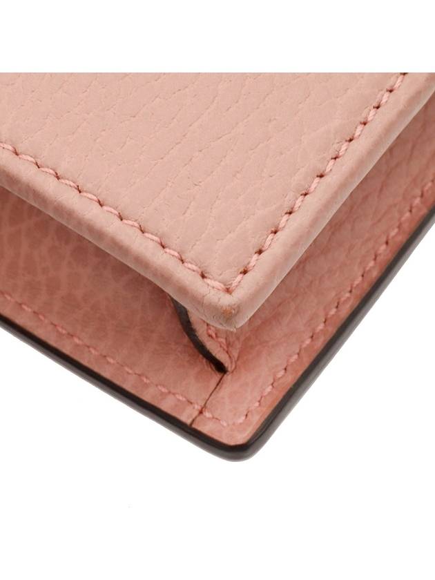 Pink leather interlocking GG chain mini clutch crossbag 510314 - GUCCI - BALAAN 6