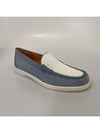 Granville Oblique Jacquard Suede Loafers Blue White - DIOR - BALAAN 3