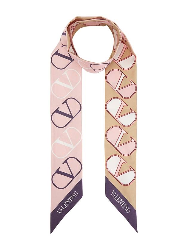 Exclusive special price limited to 30 pieces V logo signature women s scarf E6017KBS KUA - VALENTINO - BALAAN 1