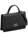 Gancini Mini Cross Bag Black - SALVATORE FERRAGAMO - BALAAN 5