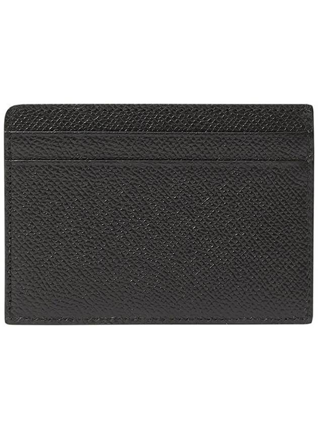 Icon Stripe Grainy Leather Card Wallet Black - BURBERRY - BALAAN 5