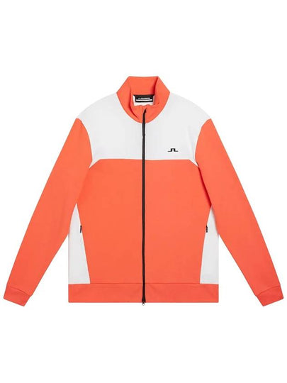 Bennett Mid Layer Zip-Up Jacket Hot Coral - J.LINDEBERG - BALAAN 2