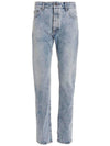 Curve Logo Print Jean Blue - PALM ANGELS - BALAAN 1