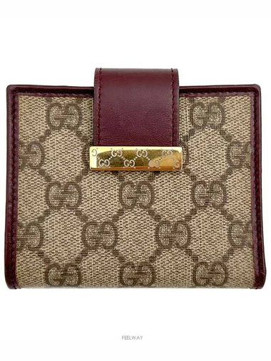 GG logo jacquard half wallet 2121091 - GUCCI - BALAAN 1