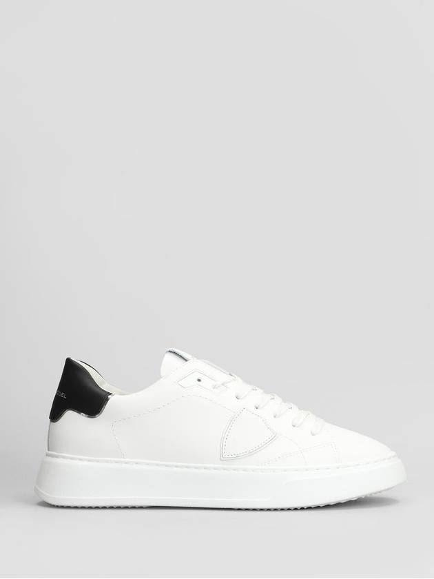 Men's Temple Tennis Black Tab Low Top Sneakers White - PHILIPPE MODEL - BALAAN 2