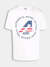 Round Logo Short Sleeve T-Shirt White - AUTRY - BALAAN 2