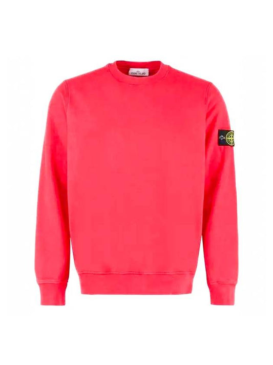 Wappen Patch Crew Neck Sweatshirt Red - STONE ISLAND - BALAAN.