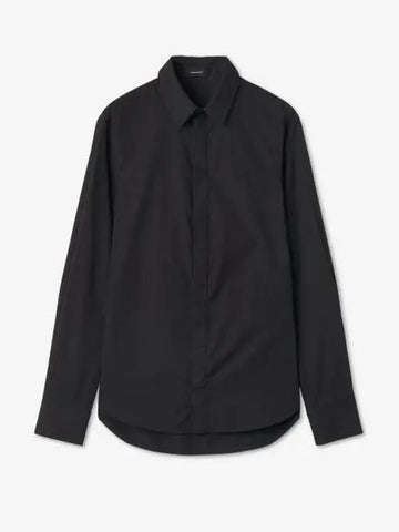 Classic Cotton Shirt Black W1028PCBLK - WARDROBE.NYC - BALAAN 1