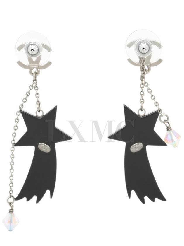 Long Earrings Shooting Star Resin CC Logo Dangle - CHANEL - BALAAN 4