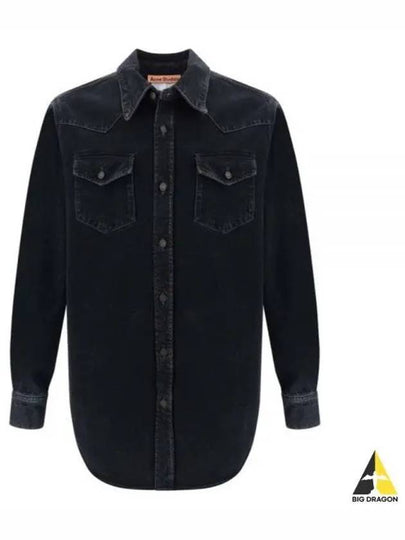 Karty Denim Long Sleeve Shirt Black - ACNE STUDIOS - BALAAN 2