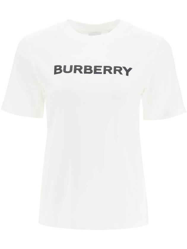 Logo Cotton Short Sleeve T-Shirt White - BURBERRY - BALAAN 2