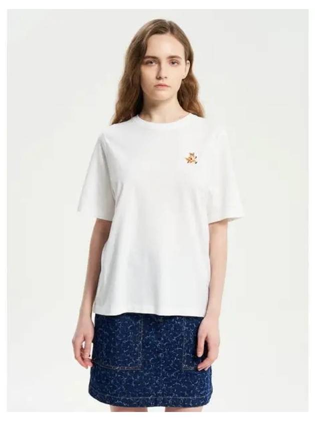 Women s Speedy Fox Patch Comfort T Shirt White Domestic Product GM0024031186131 - MAISON KITSUNE - BALAAN 1