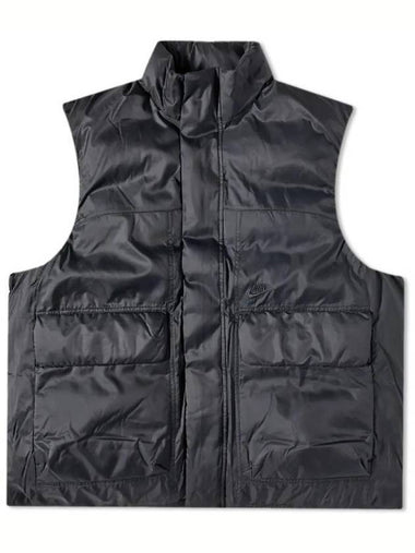 Tech Pack Oversized Puffer Vest Black - NIKE - BALAAN 1