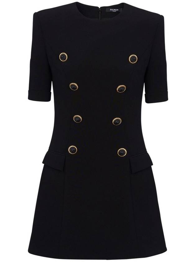 Balmain 8 Button Crepe Dress Clothing - BALMAIN - BALAAN 1